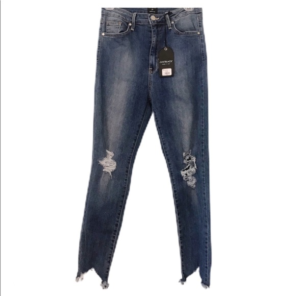 Just Black Denim - Just Black Light Wash Cropped Skinny Jeans